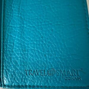 Travel Smart by Conair Teal RDIF blocking  Passport Holder Wallet